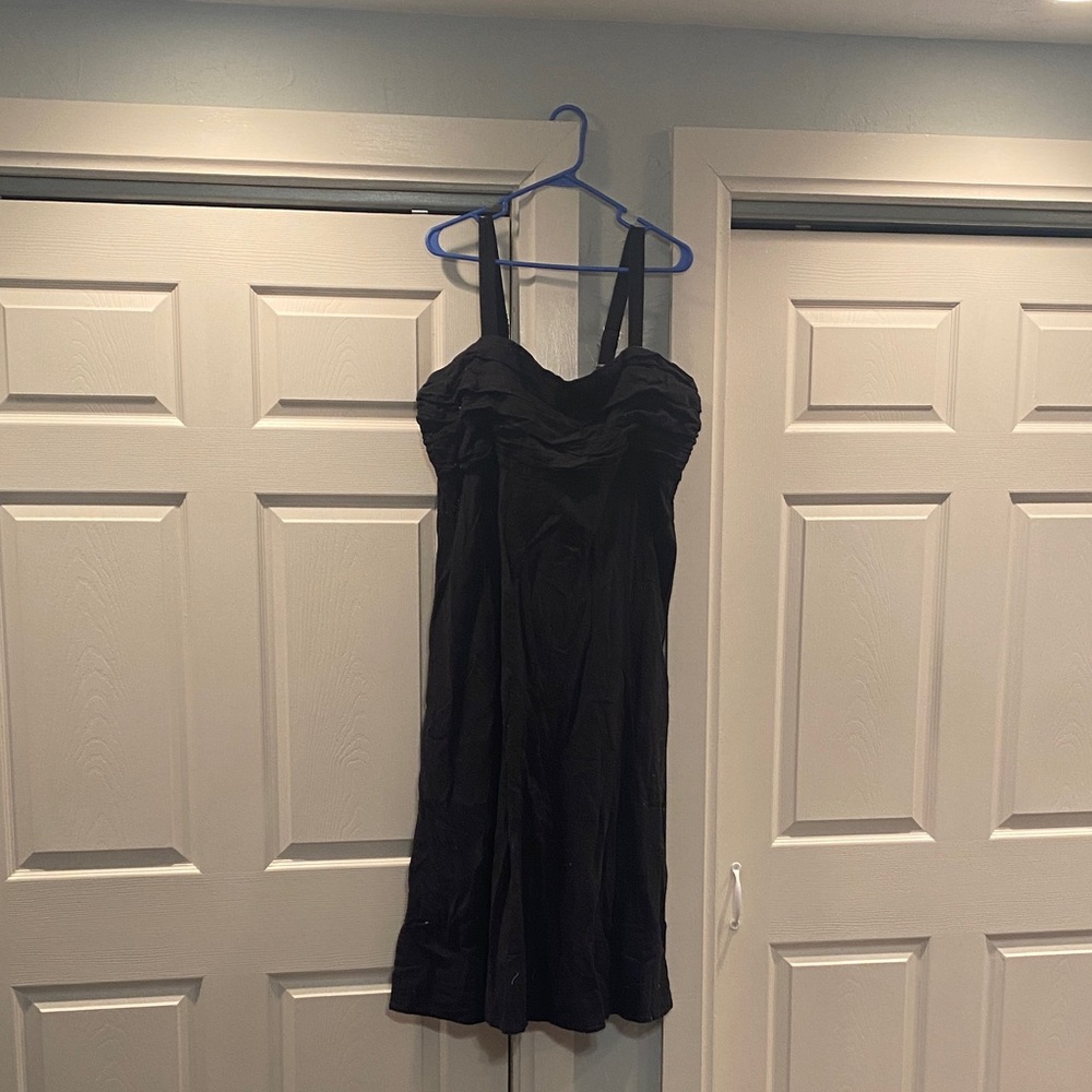 Abercrombie & Fitch Black Midi Dress